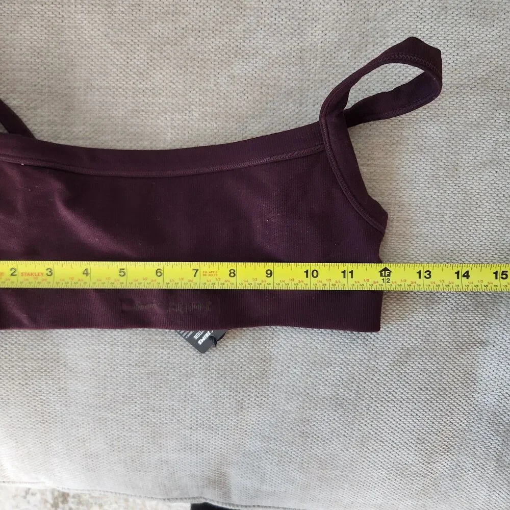 Nike SKIMS Small Currant Vintage Seamless Cami Bra NWT